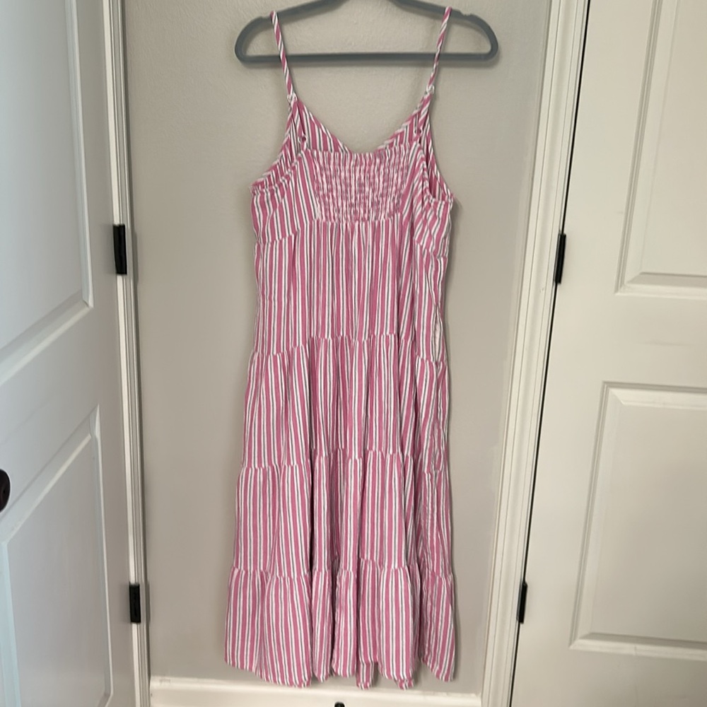 Universal Thread Pink and White Striped Maxi Dress - Picture 7 of 8